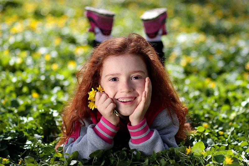ایده عکاسی کودک در فضای باز