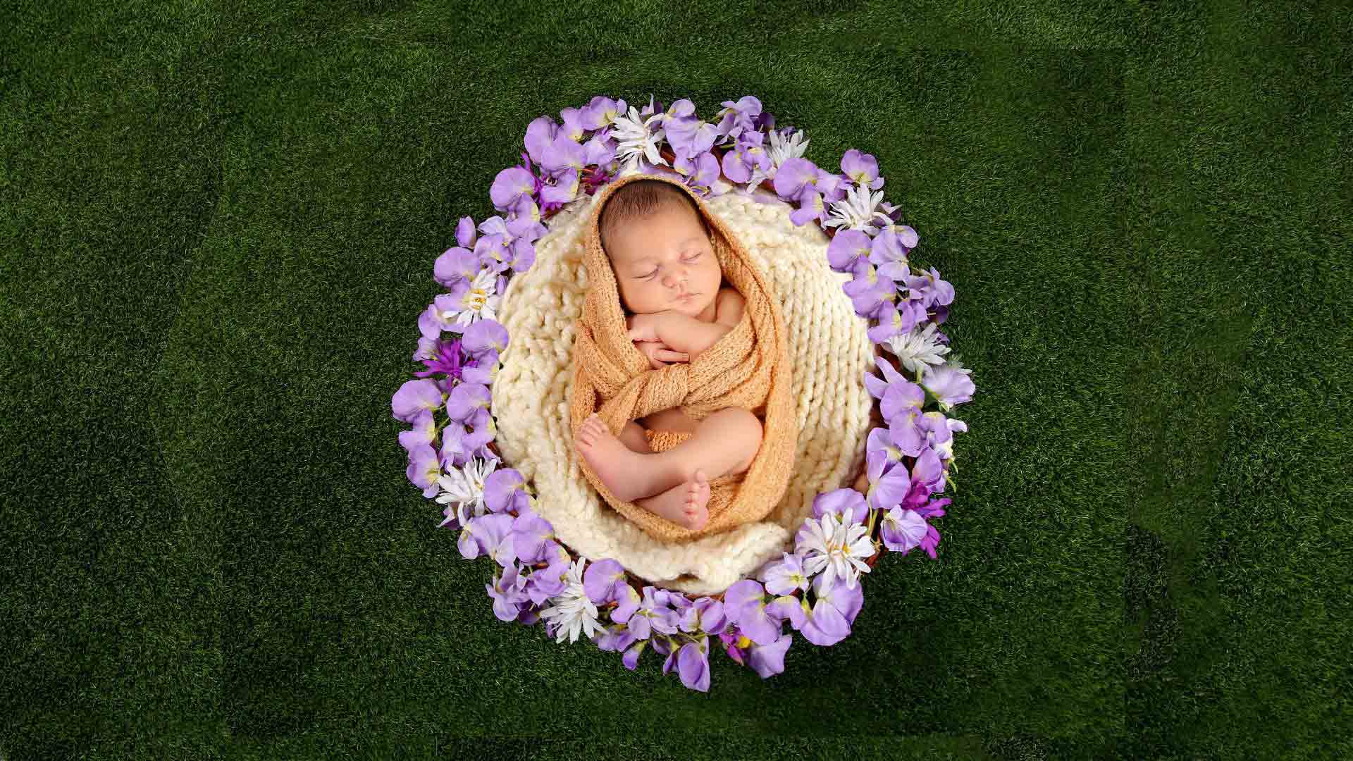 ایده عکاسی از نوزاد دختر